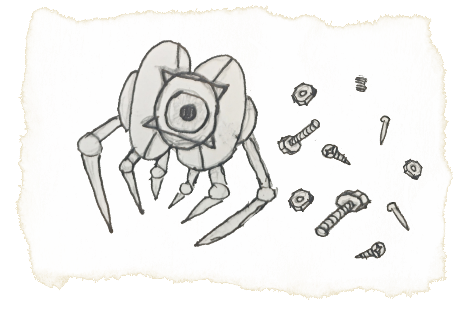 Robot sketch inspired by Portal